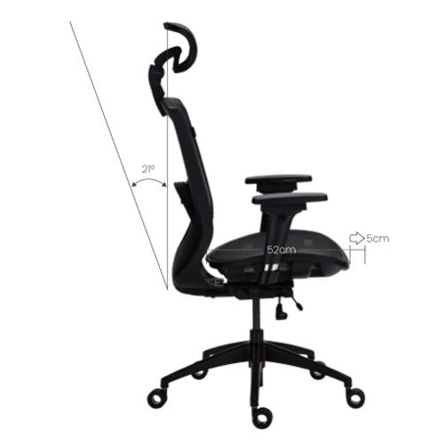 Alphaeon e3 Black - FIN SHOP AUErgonomic Chair