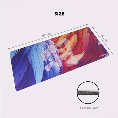 Fantech Full Size Holographic Mousemat Anti - Slip Rubber Desk Mouse Pad - FIN SHOP AU