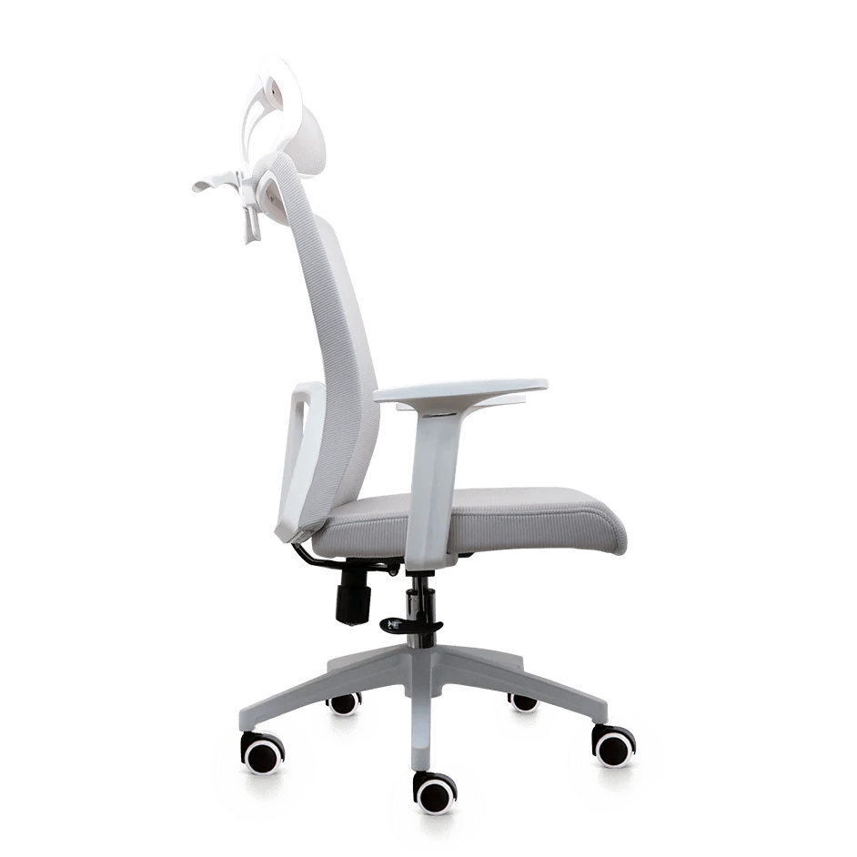 Fantech Gaming Ergonomic Office Chair Breathable Mesh - White (OC - A258) - FIN SHOP AU