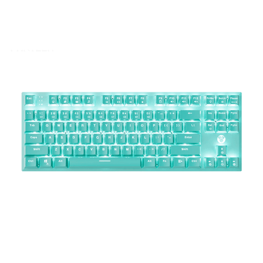 Fantech MK856 Mechanical Keyboard White LED Backlit Computer Keyboard - Mint - FIN SHOP AU