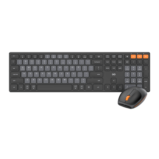 Fantech Office Wireless Keyboard and Mouse Combo Computer Keyboard Set (WK895 - Black) - FIN SHOP AU