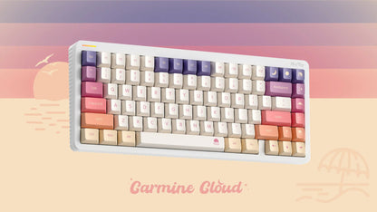 NuPhy Carmine Cloud Cherry Profile Dye - sub PBT Keycaps - FIN SHOP AU