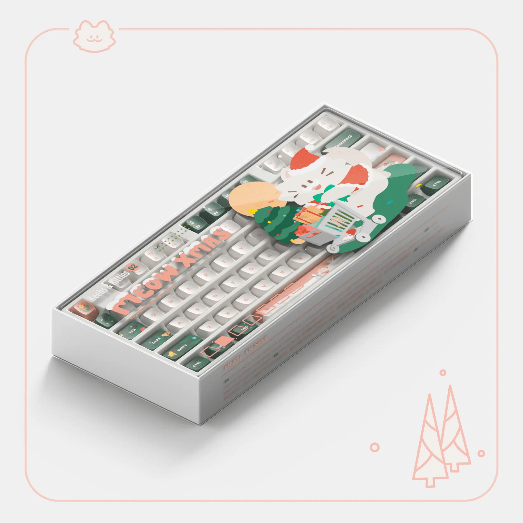 NuPhy Meow Xmas KDA Dye - sub PBT Keycaps - FIN SHOP AU