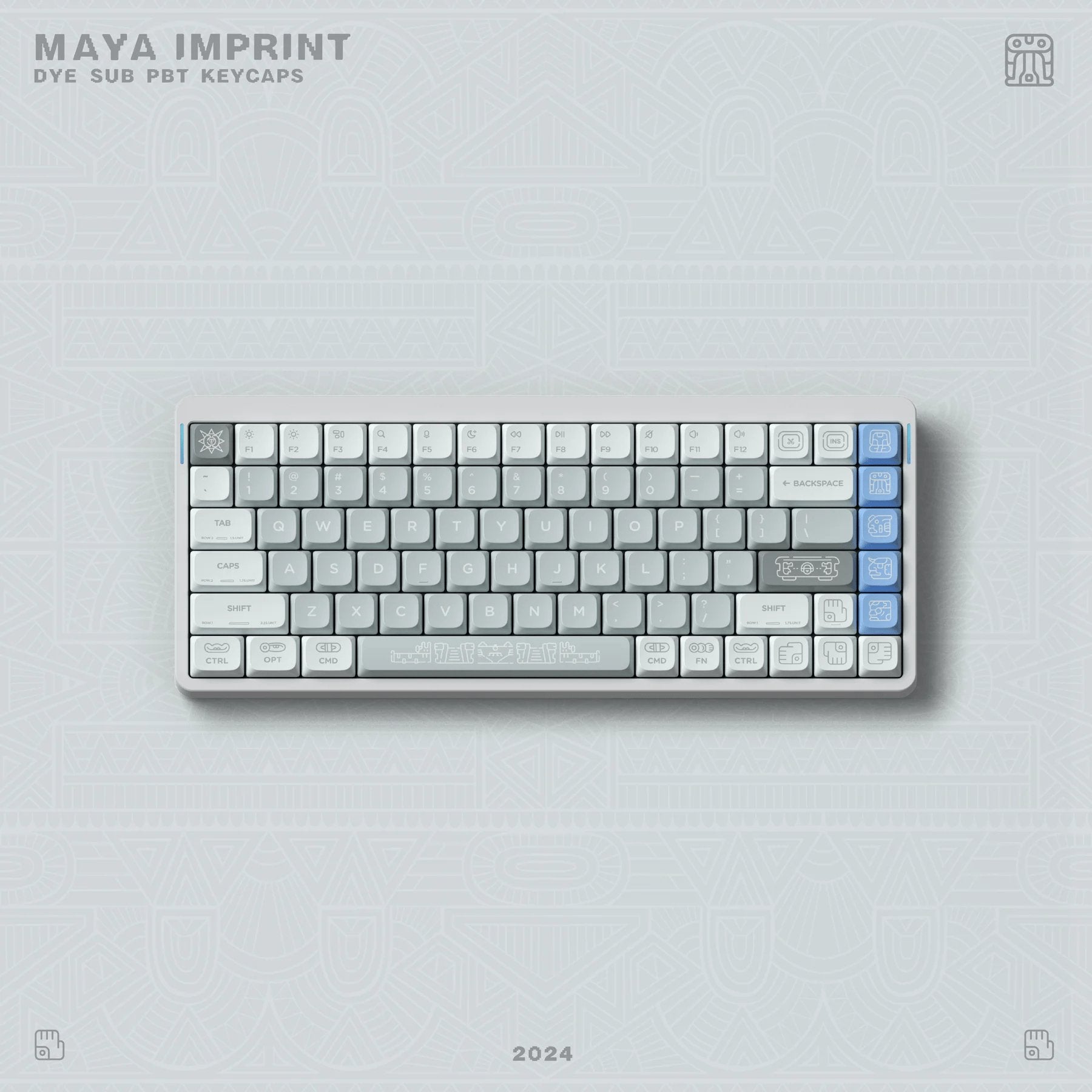 NuPhy x Keytok Maya Imprint nSA Low - Profile Keycaps - FIN SHOP AU