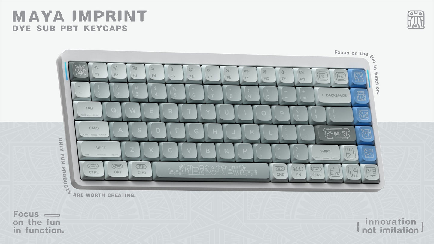 NuPhy x Keytok Maya Imprint nSA Low - Profile Keycaps - FIN SHOP AU